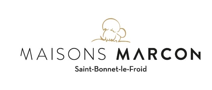 The logo for maisons marcon.
